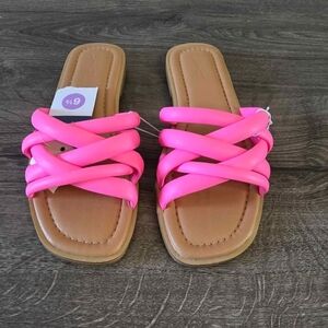 Pink Strappy Sandals